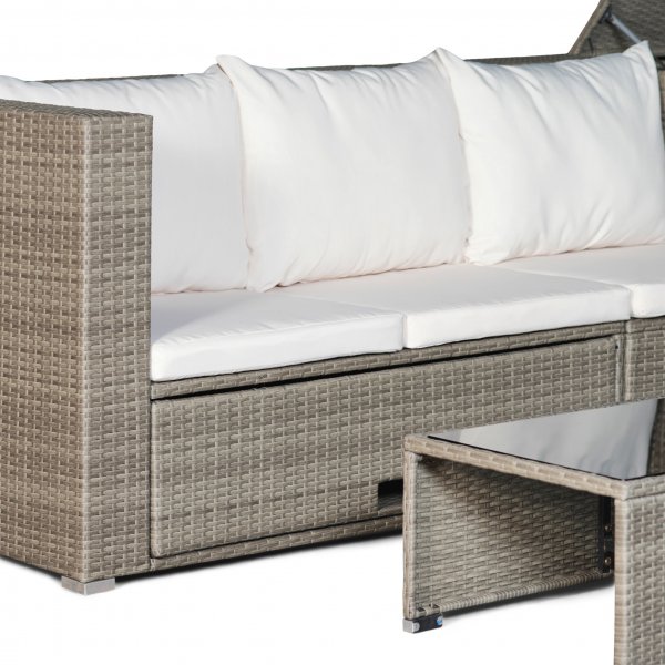 Exklusiv loungegrupp | Inbyggd förvaring | Brun konstrotting | Djursvik Exklusiv loungegrupp | Inbyggd förvaring | Brun konstrotting | Djursvik