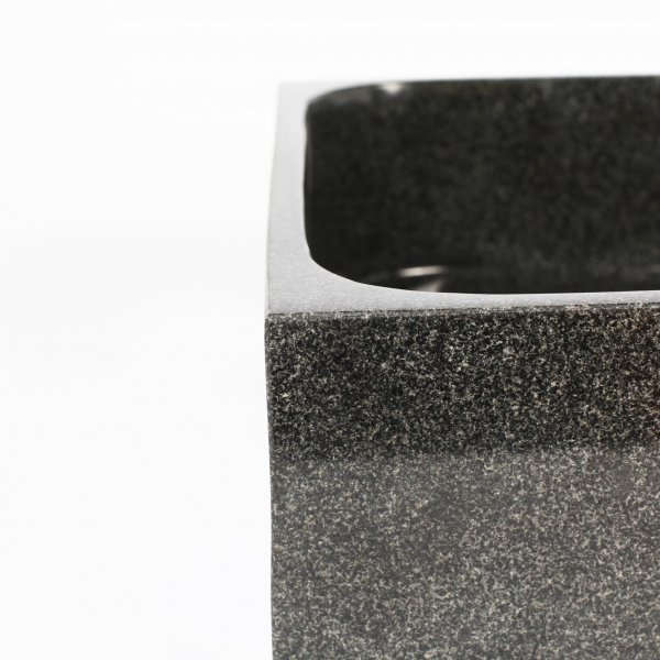 Tv�ttst�ll 45x35cm | Svart natursten | Unika skiftningar