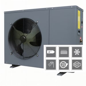 Luft/vatten Värmepump 10 kW | Värmer upp till 140 m² | A++ Energiklass | Inverter | Tyst drift Luft/vatten Värmepump 10 kW | Värmer upp till 140 m² | A++ Energiklass | Inverter | Tyst drift