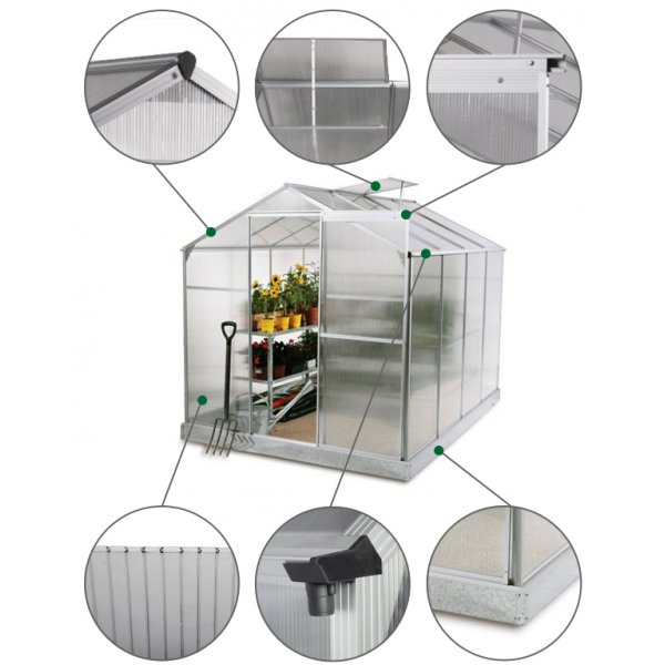 Växthus 5,6m² | Hög odlingshöjd | Kanalplast Växthus 5,6m² | Hög odlingshöjd | Kanalplast