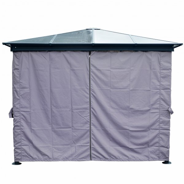 Premium paviljong 3x3m med tak i kanalplast