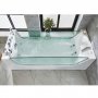 Bubbelbadkar med glassidor & vrmare 170x80cm | BK-003V