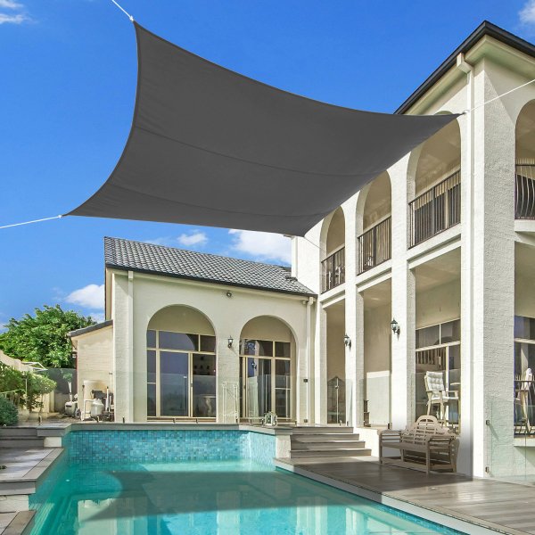 Solsegel 4x4m | Kvadratiskt | Grå Solsegel 4x4m | Kvadratiskt | Grå