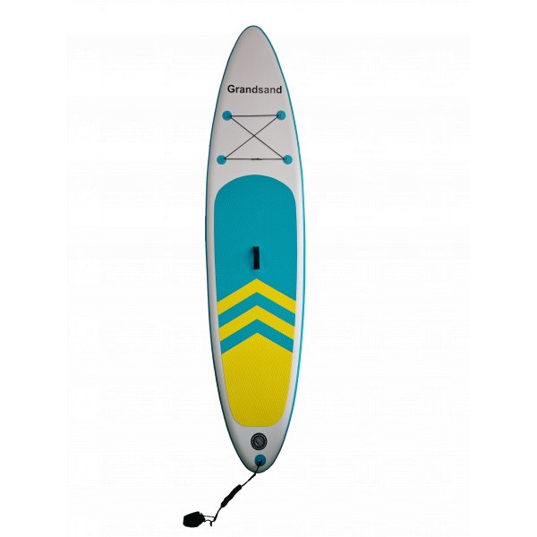 Uppbl�sbar SUP 320 cm | Uppbl�sbar paddle board | Stabil & h�llbar | Bl�/Gul