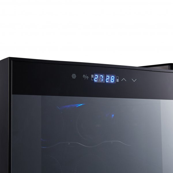 Vinkyl 27 flaskor | 2 kylzoner | Tystgående | Svart Vinkyl 27 flaskor | 2 kylzoner | Tystgående | Svart