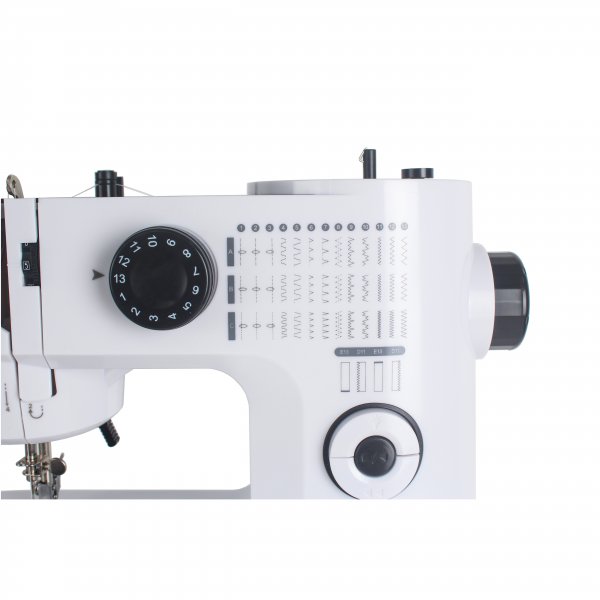Symaskin elektrisk med bord | 39 S�mmar & tvillingn�l | LED-belysning | Vit/Svart