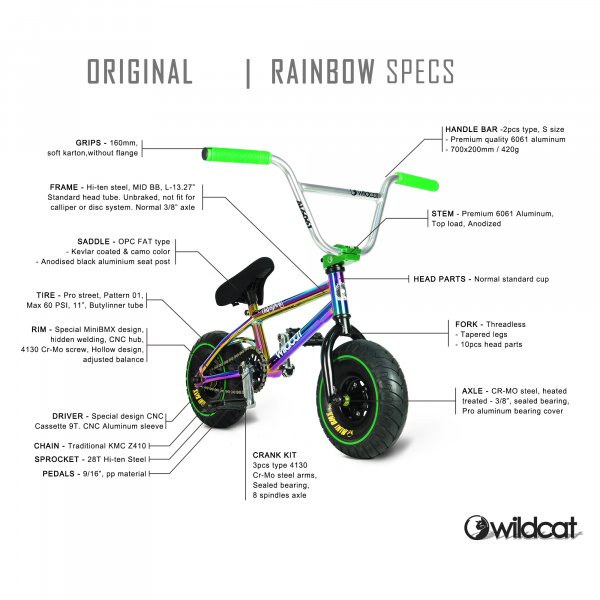 Mini BMX - Rainbow Green