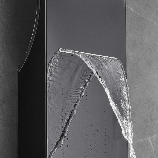 Duschpanel i svart rostfritt stål | Zoey Duschpanel i svart rostfritt stål | Zoey