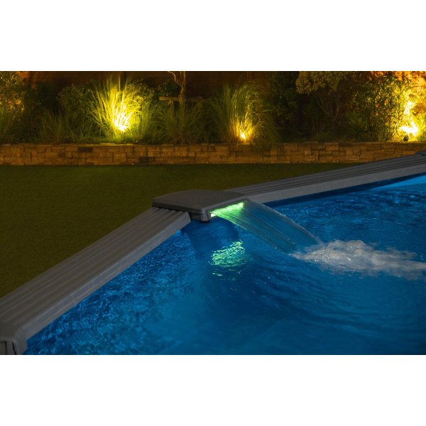 Bestway Hydrium pool ovan mark �7,32 m � 132 cm djup | St�lpool (561RP)