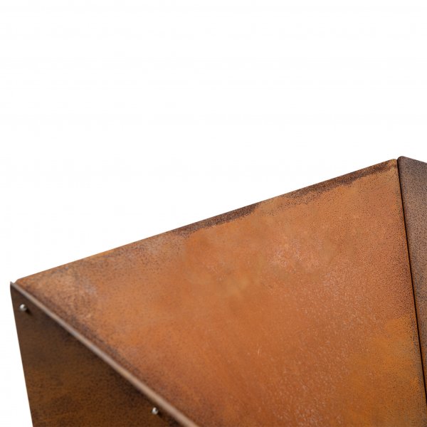 Eldstad i cortenst�l | F�r utomhusmilj� | Kantig