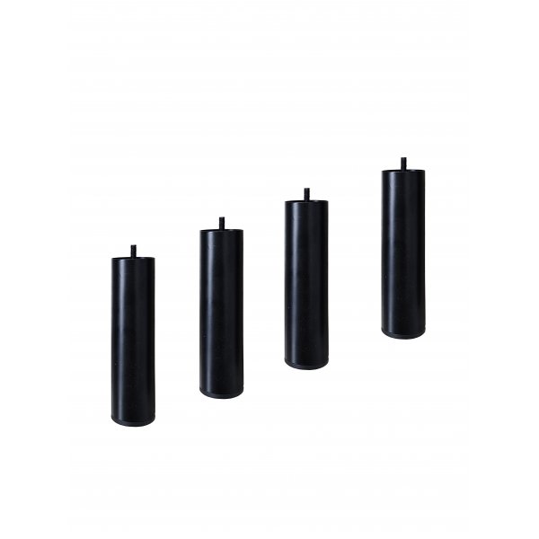 Ben till mediabänk - Svart | 15 cm * Ø4 cm - M6*1,2 cm Ben till mediabänk - Svart | 15 cm * Ø4 cm - M6*1,2 cm