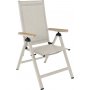 Svea positionsstol beige textilene med armstd i ek-aintwood