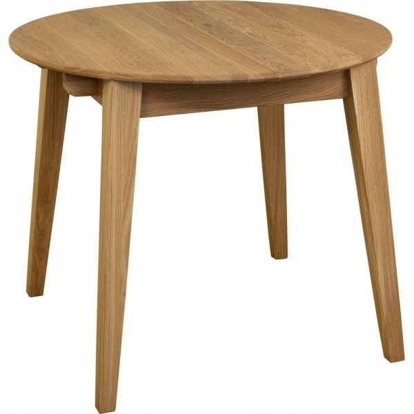 Matbord Ø90–130 cm | Utdragbart, oljad ek & oval design | Genova Matbord Ø90–130 cm | Utdragbart, oljad ek & oval design | Genova