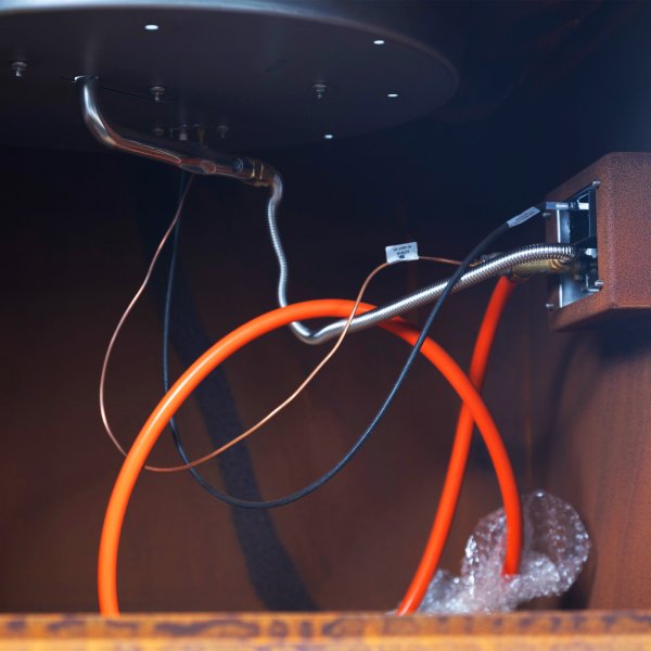 Gasoldriven eldstad i cortenstl | Fr utomhusmilj | Vilhelmina