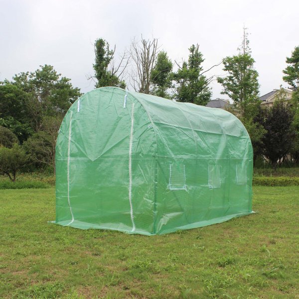 Tunnelväxthus 6m² | Stålram med PE-plastöverdrag Tunnelväxthus 6m² | Stålram med PE-plastöverdrag