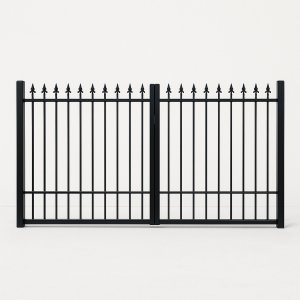 Classical 2 dubbelgrind 4 meter | Robust svart stålgrind för infart & trädgård (RAL9005) Classical 2 dubbelgrind 4 meter | Robust svart stålgrind för infart & trädgård (RAL9005)