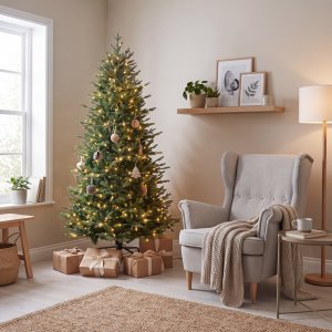 Konstgjord julgran 180 cm | 450 LED-lampor | 8 ljusl�gen