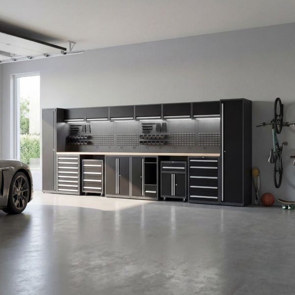 Verkstad & garage | Komplett f�rvaringssystem i st�l | L�dsk�p, V�ggsk�p & Verktygsvagnar