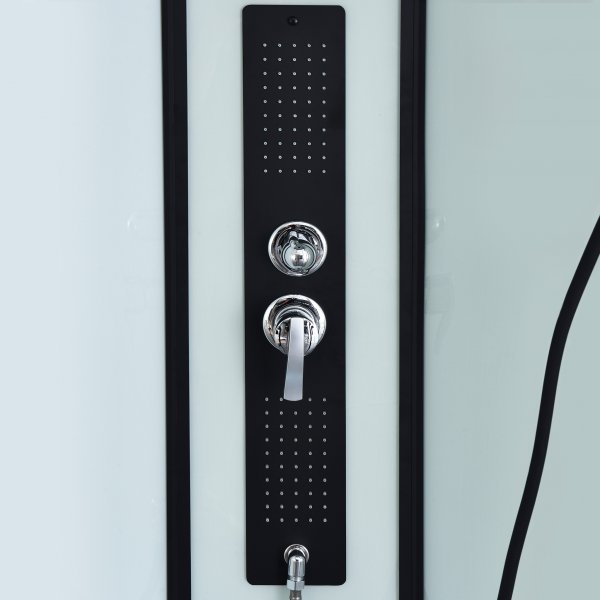 Komplett Duschkabin - Flera strållägen - Regndusch - Svart profil Komplett Duschkabin - Flera strållägen - Regndusch - Svart profil