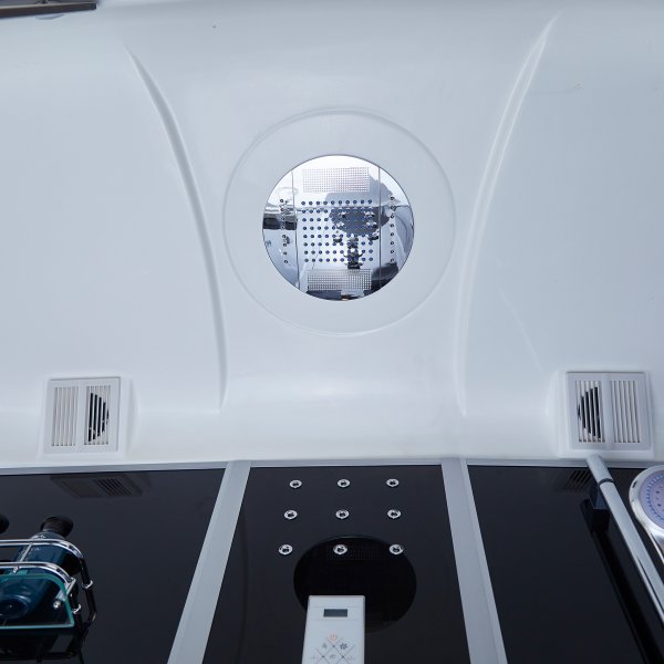 Rektangul�r duschkabin med jacuzzi-badkar