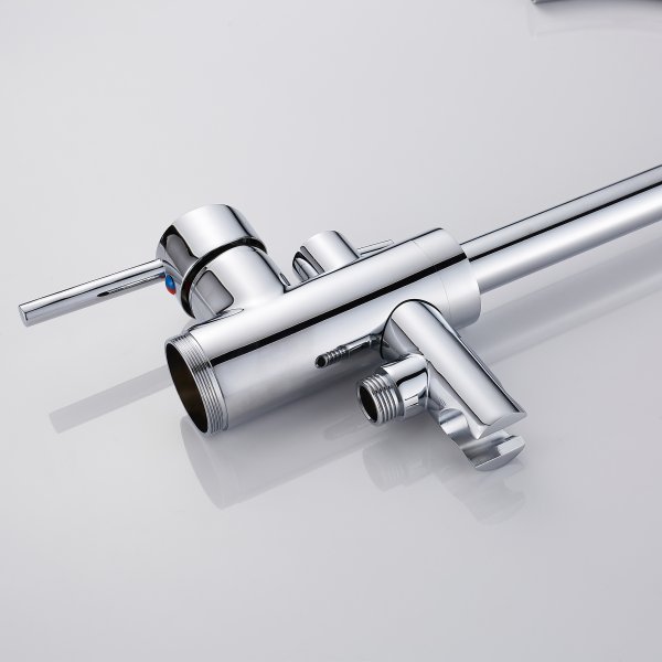 Golvblandare badkar | Engreppsblandare | Krom | FD-2207