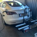 Kundbild Cykelhållare bil för elcykel med lyse | 2 cyklar | Kapacitet 60kg: Passar bra på min Tesla M3....