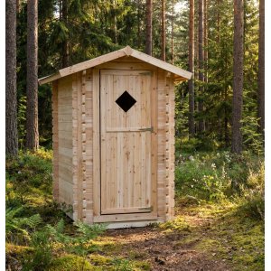Utedass | Utetoalett i tr� | Fri frakt