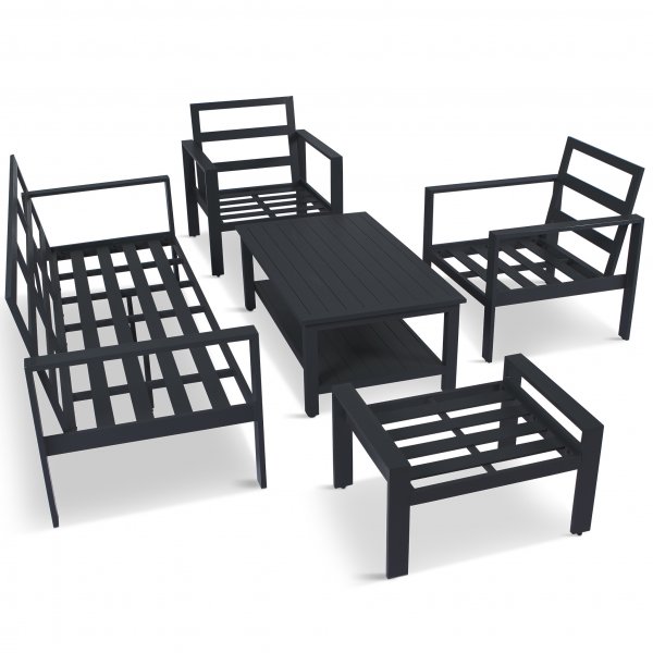 Premium loungegrupp i underhållsfritt aluminium | Hamnviken Premium loungegrupp i underhållsfritt aluminium | Hamnviken