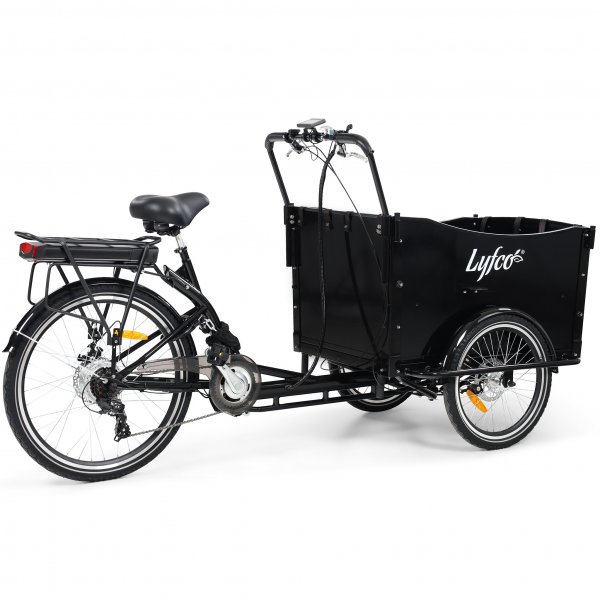 El-l�dcykel - 17Ah batteri - Svart tr�l�da