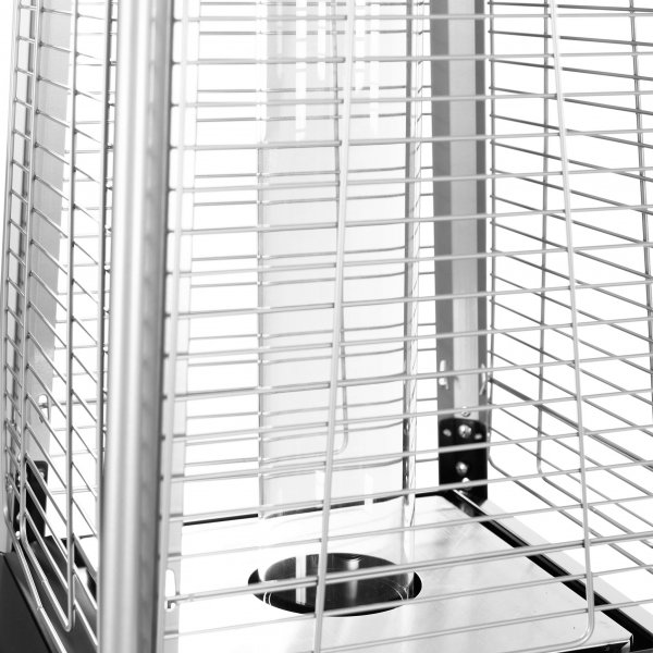 Gasdriven terrassv�rmare 13kW | Pyramidformad | Svart