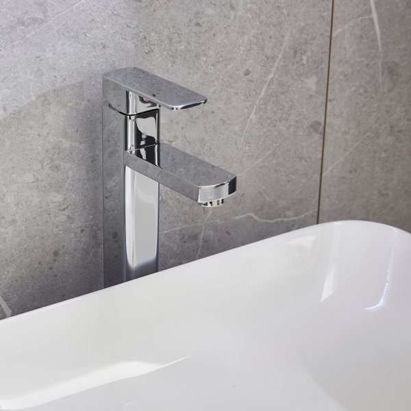 Tvättställsblandare badrum | Högblankt rostfritt stål Tvättställsblandare badrum | Högblankt rostfritt stål