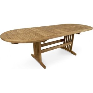 Utdragbart teakbord i massiv teak 180–240 × 100 cm | Matbord för uteplats & uterum Utdragbart teakbord i massiv teak 180–240 × 100 cm | Matbord för uteplats & uterum