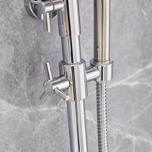 Takduschset med badkarsblandare | Brusa 2.0 - Krom