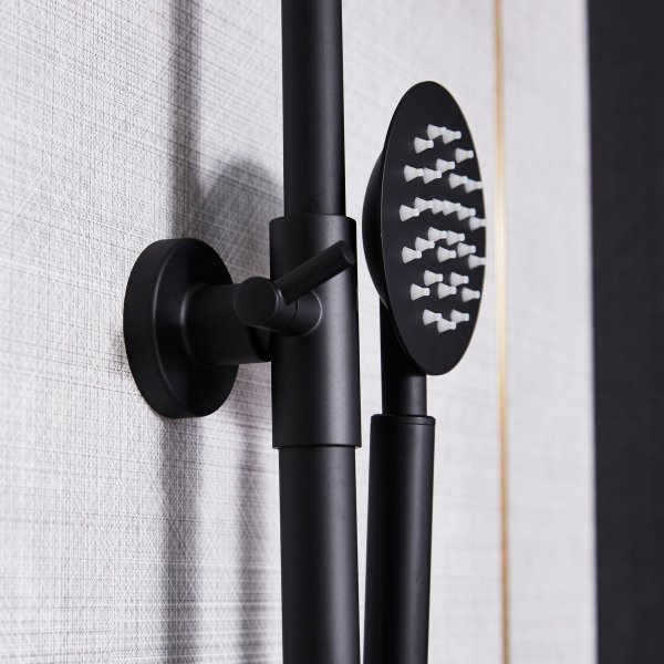 Takduschset med blandare | Brusa - Svart Takduschset med blandare | Brusa - Svart