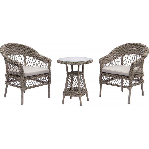 Holmn caf set i konstrotting - Beige/vit