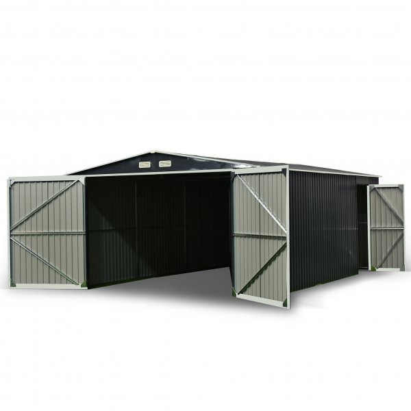 Plåtgarage 23m² | Dubbel dörr | Komplett byggsats | Premium Plåtgarage 23m² | Dubbel dörr | Komplett byggsats | Premium