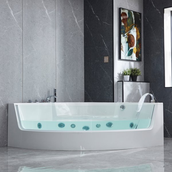 Bubbelbadkar hörn med underhållsvärme | 150x150cm | BK-058 Bubbelbadkar hörn med underhållsvärme | 150x150cm | BK-058