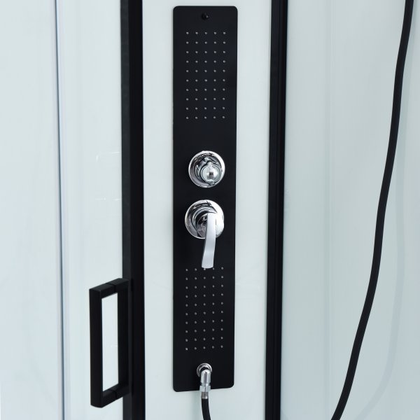 Modern duschkabin med flera strållägen | Svart Modern duschkabin med flera strållägen | Svart