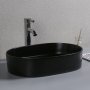 Ovalt handfat 50x34cm | Fristende | Mattsvart design