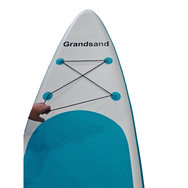 Uppbl�sbar SUP 320 cm | Uppbl�sbar paddle board | Stabil & h�llbar | Bl�/Gul