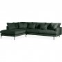 3-sits soffa med sch�slong v�nster | Menard - Gr�n