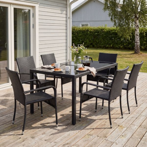 Matgrupp utemöbler | 6 stolar | Lyfco Boarp Matgrupp utemöbler | 6 stolar | Lyfco Boarp