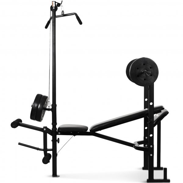 Trningsbnk / Skivstngsset Viking | Lat Tower, skivstng och vikter