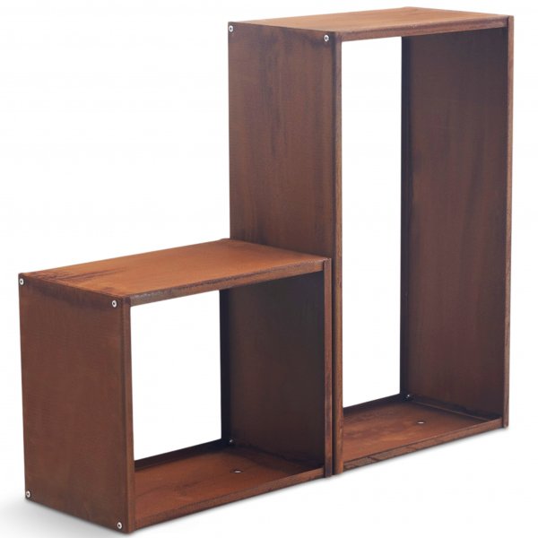 Vedhylla 3mm cortenstål | Rektangulär Vedhylla 3mm cortenstål | Rektangulär