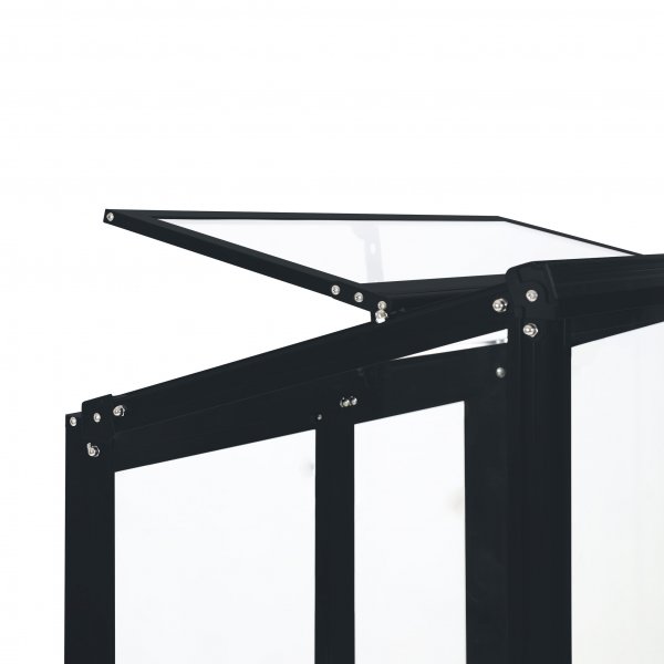 Högt miniväxthus | 4mm säkerhetsglas | Svart Högt miniväxthus | 4mm säkerhetsglas | Svart