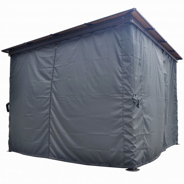 Premium paviljong 3x3m med tak i kanalplast