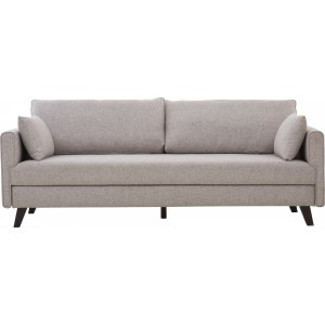 B�ddsoffa 3-sits | B�ddfunktion, beige tyg & modern design | Bella