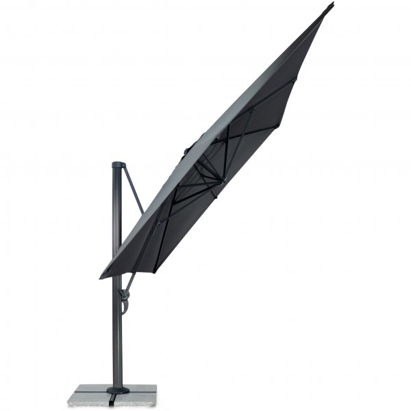 Rektangulrt premiumparasoll 3x4m | Kraftig konstruktion | Gr