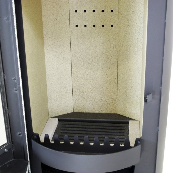 Rund braskamin 7kW | Verkningsgrad 80 % | Huittinen