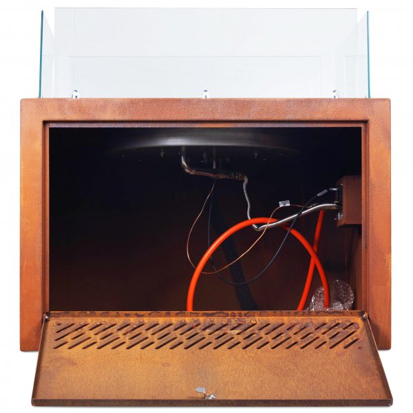 Gasoldriven eldstad i cortenstl | Fr utomhusmilj | Vilhelmina